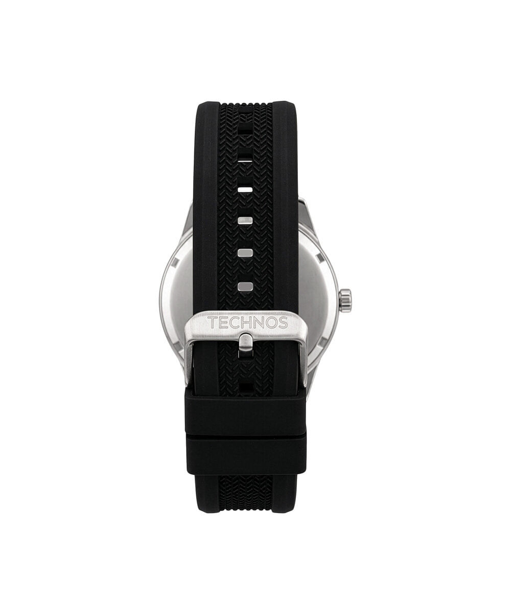 kit relógio masculino technos analógico vj52af k2a prateado