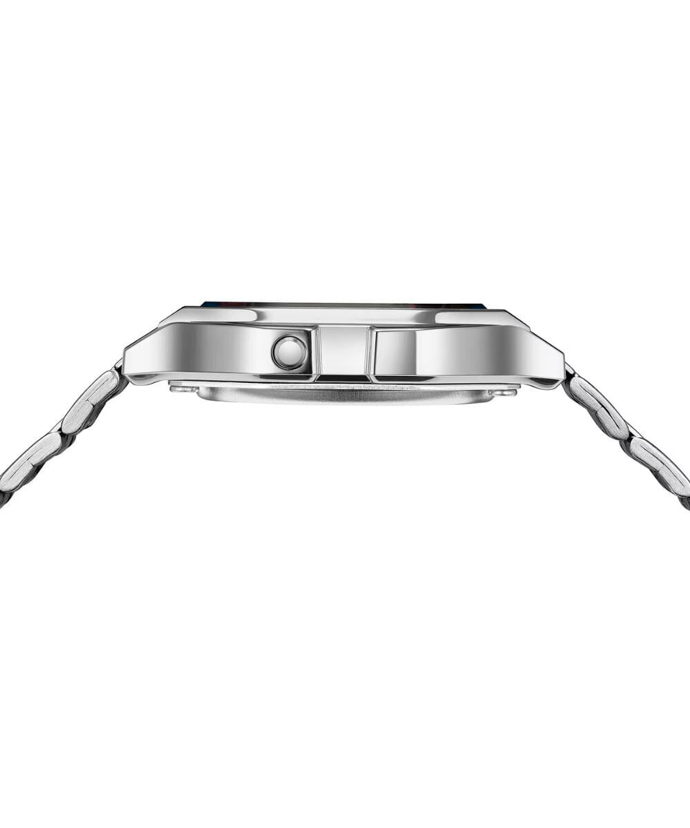relógio feminino casio digital a158wa 1df sc prateado