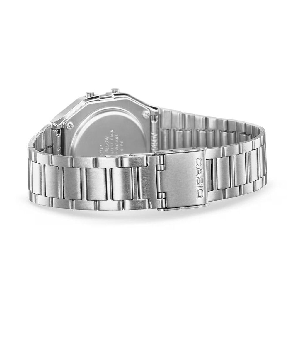 relógio feminino casio digital a158wa 1df sc prateado