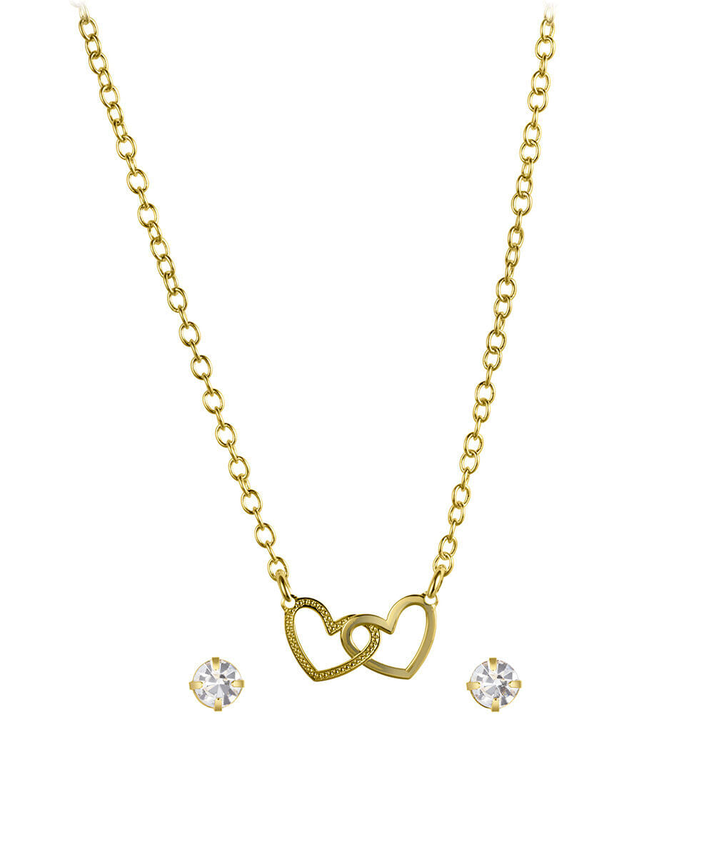 kit relógio feminino lince analógico lrgh001l34 kafrc2kx dourado
