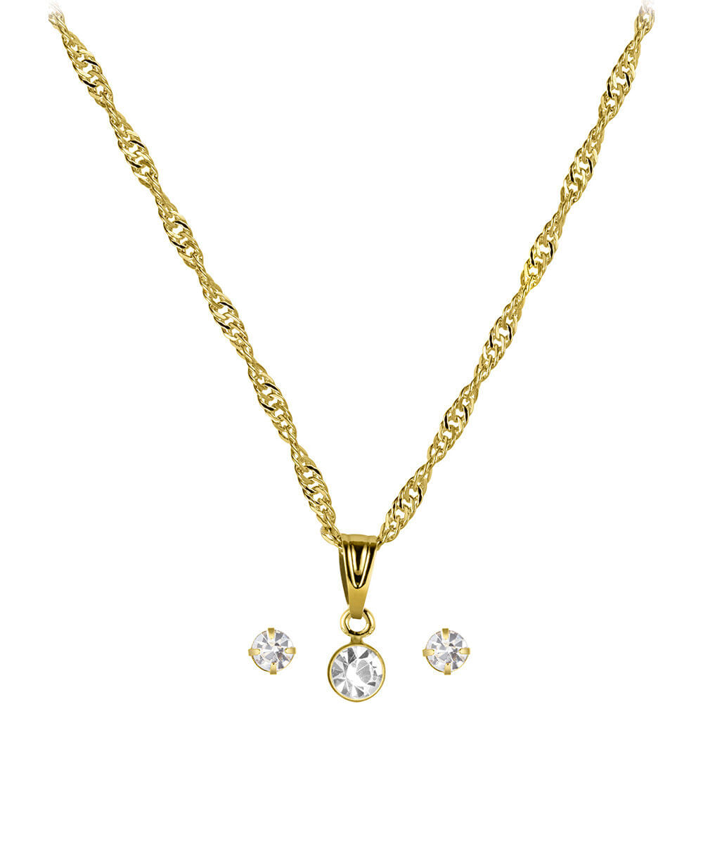 kit relógio feminino lince analógico lrgh007l30 kafkc2kx dourado