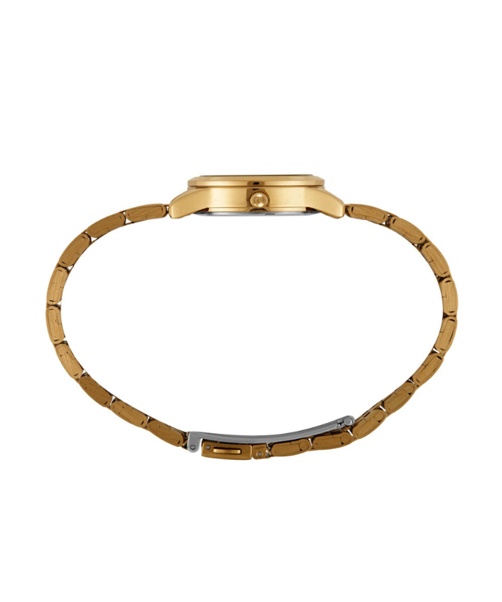 kit relógio feminino mondaine analógico 99919lpmkde1k1 dourado