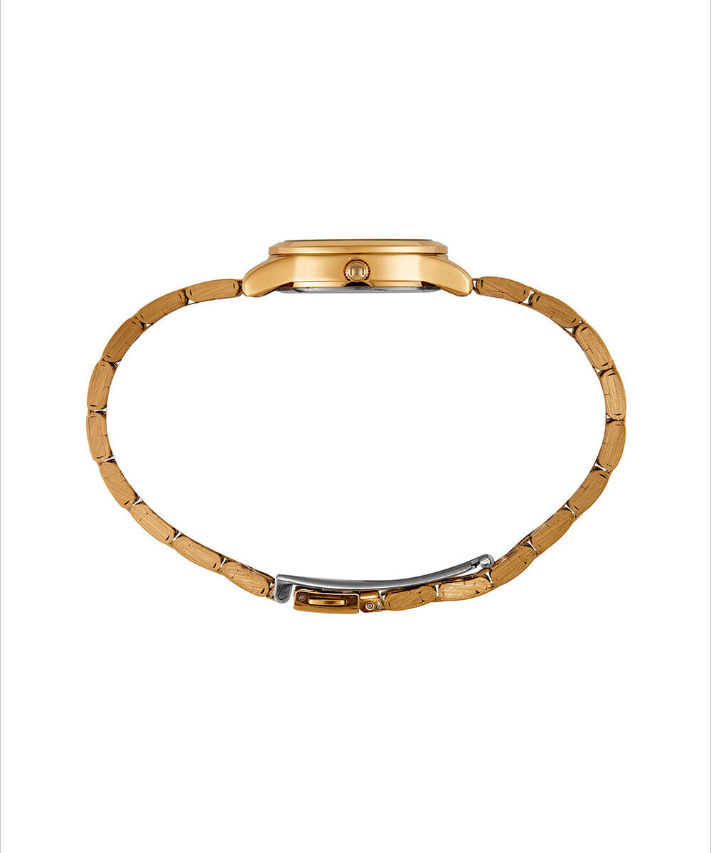 kit relógio feminino mondaine analógico 99911lpmkde1k1 dourado