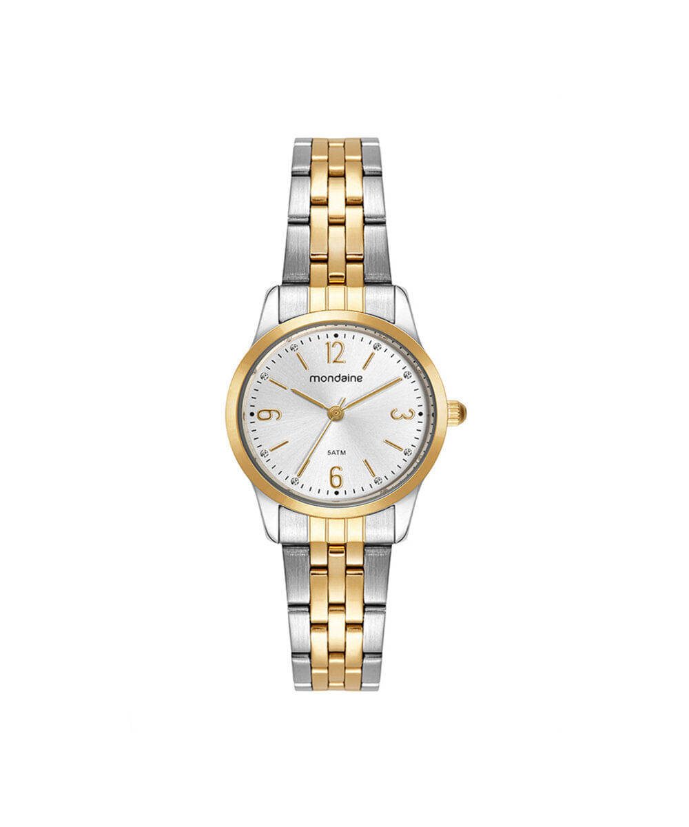 kit relógio feminino mondaine analógico 99916lpmkbe3k1 prateado