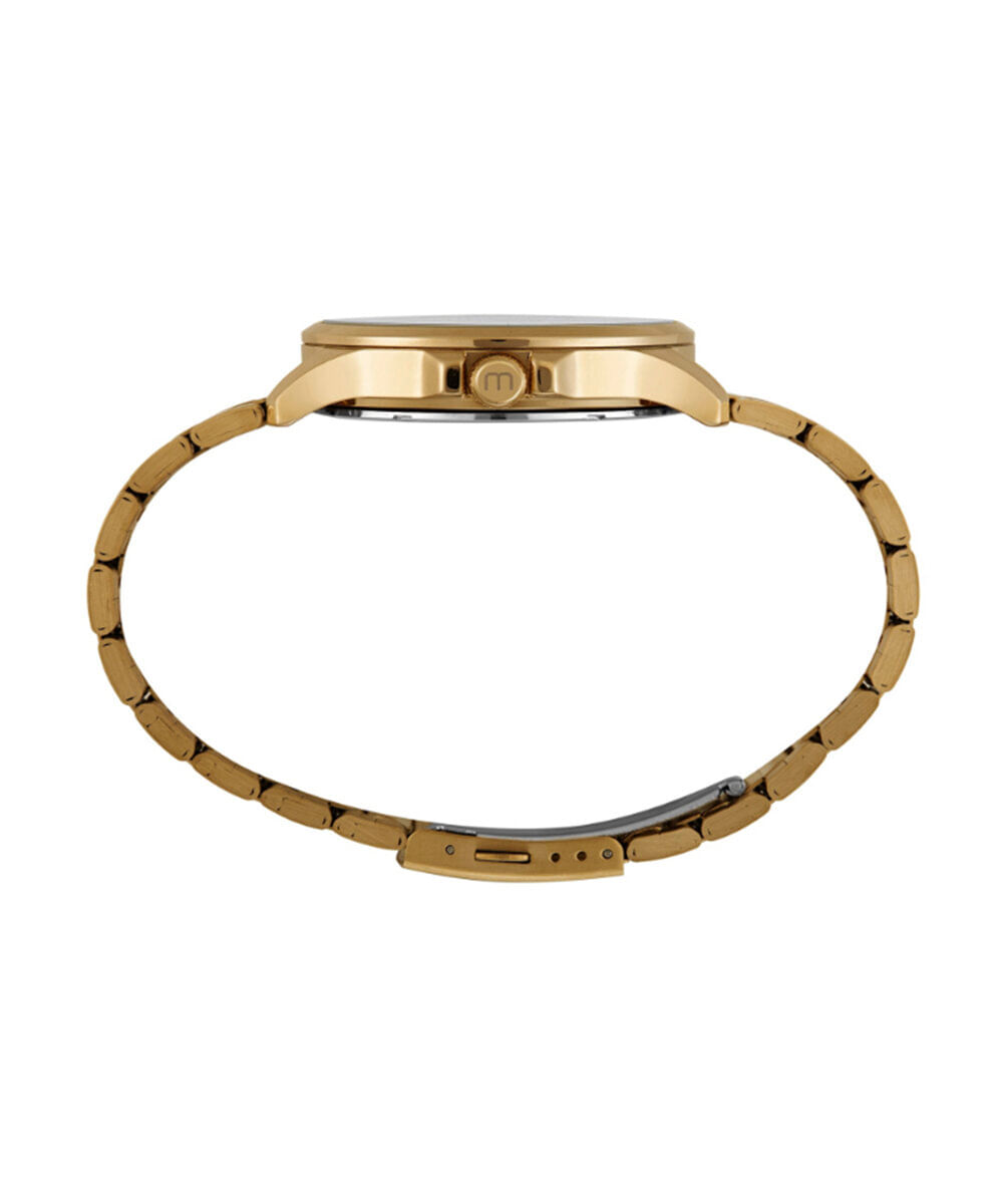 kit relógio masculino mondaine analógico 33037gpmvde2ka dourado