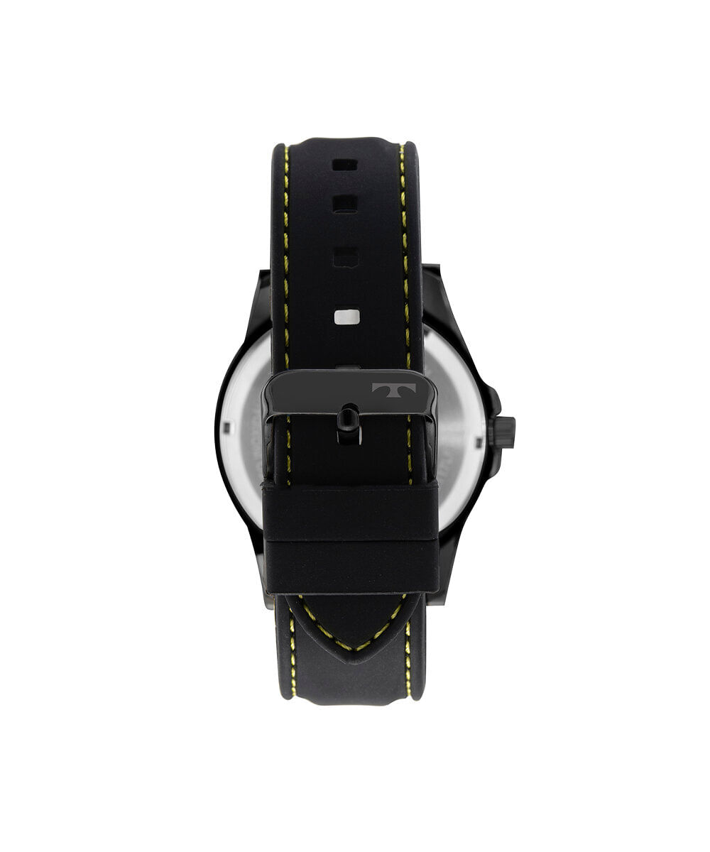 kit relógio masculino technos analógico 2117lfj k0p preto