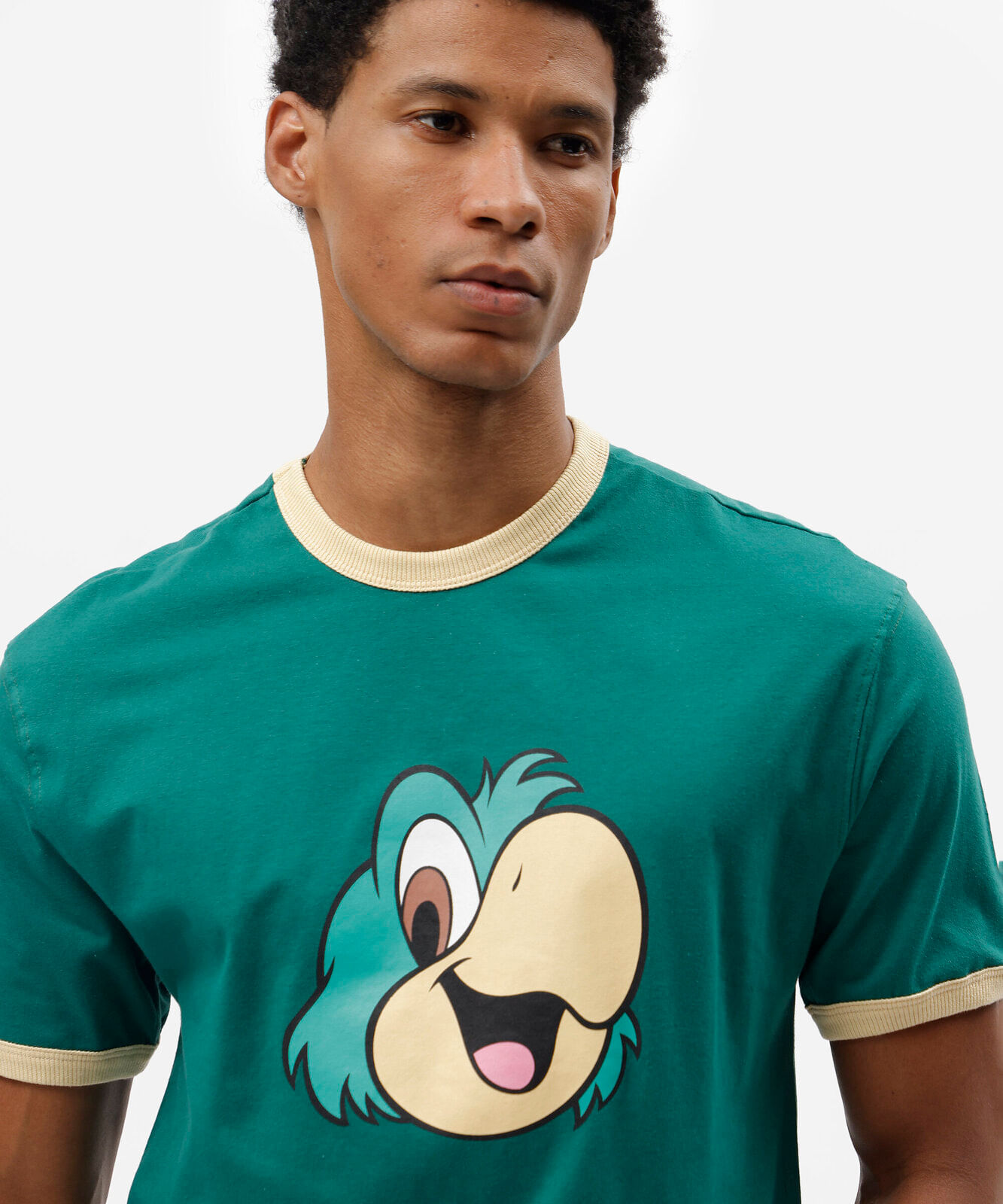 camiseta masculina de algodão manga curta zé carioca verde