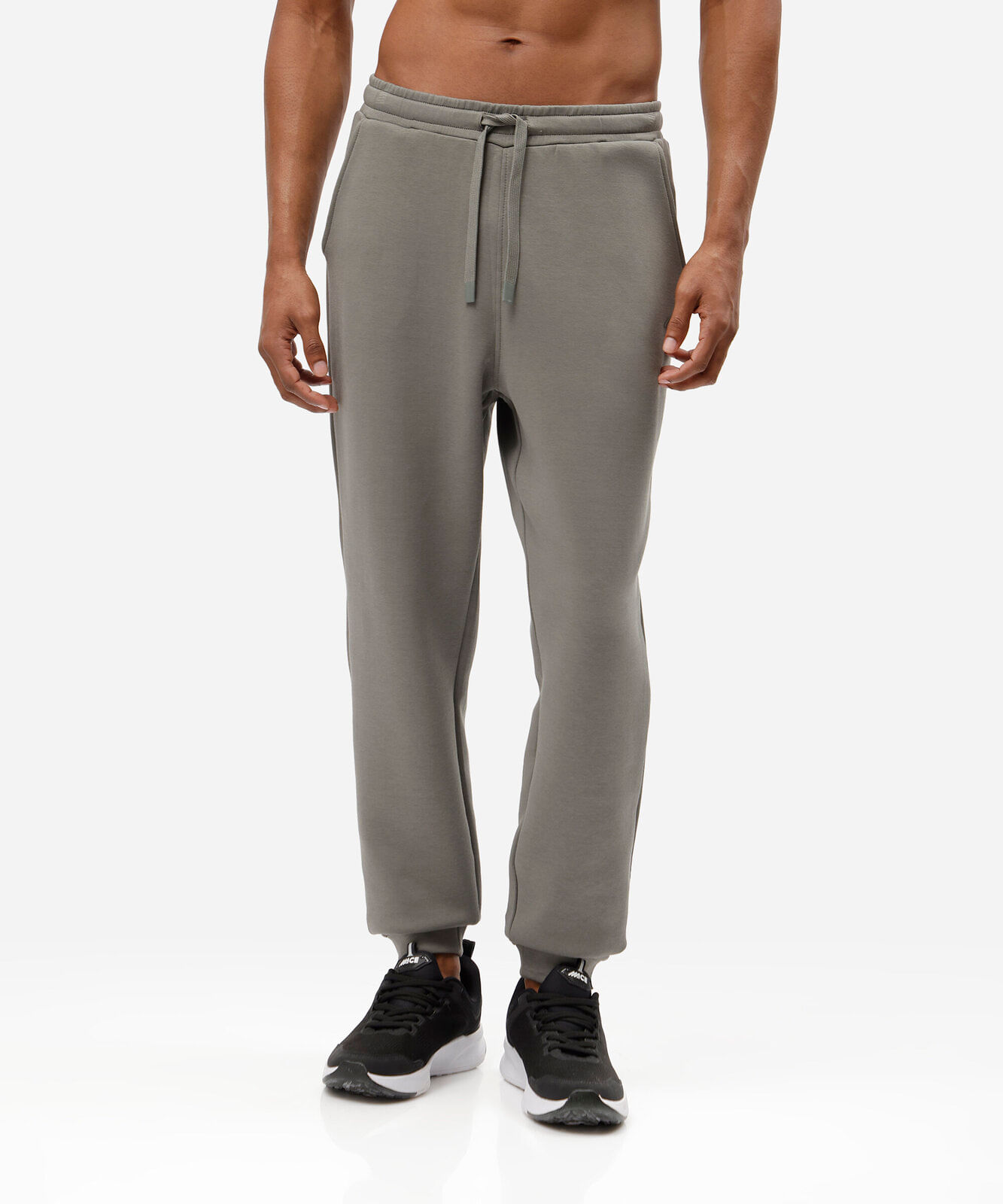 calça jogger esportiva masculina de moletom verde