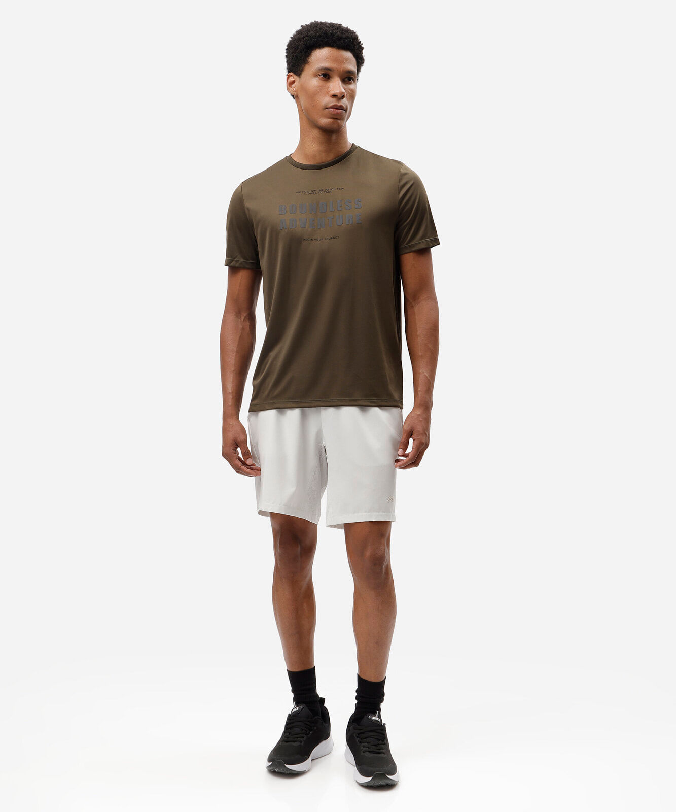camiseta esportiva masculina manga curta estampada verde