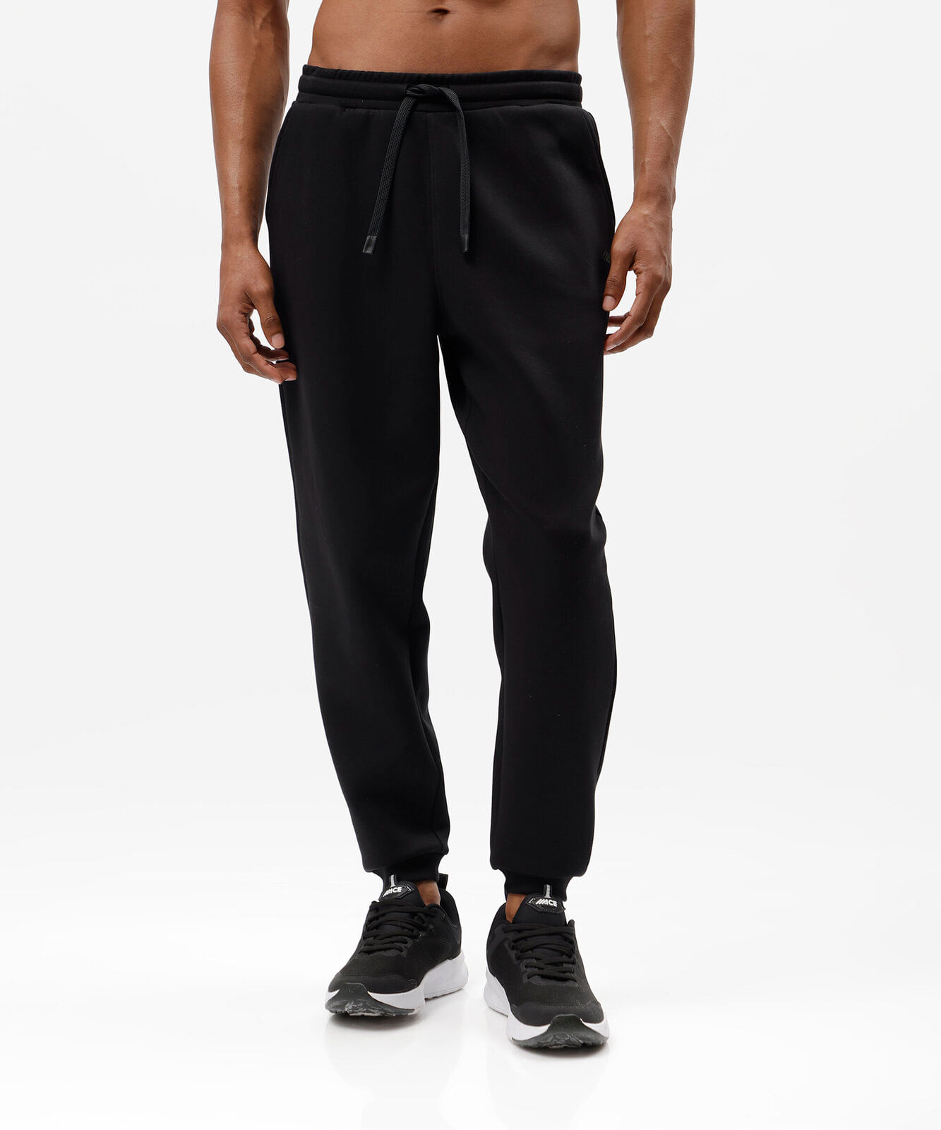 calça jogger esportiva masculina de moletom preta