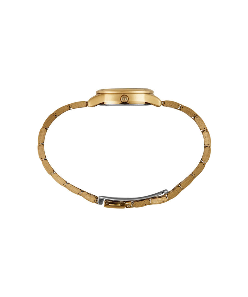 kit relógio feminino mondaine analógico 99912lpmkde1k1 dourado