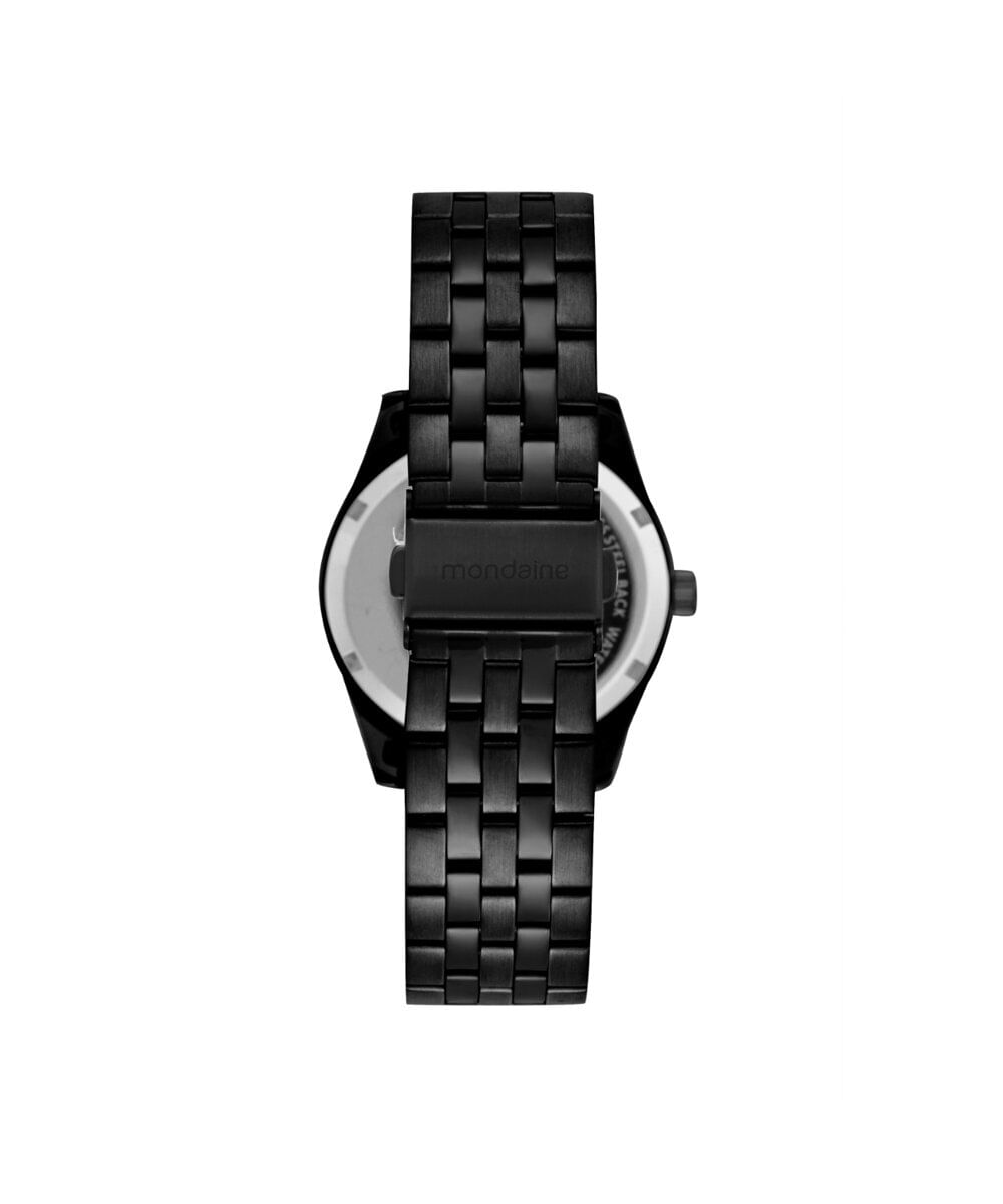 kit relógio feminino mondaine analógico 99889lpmvpe4ka preto