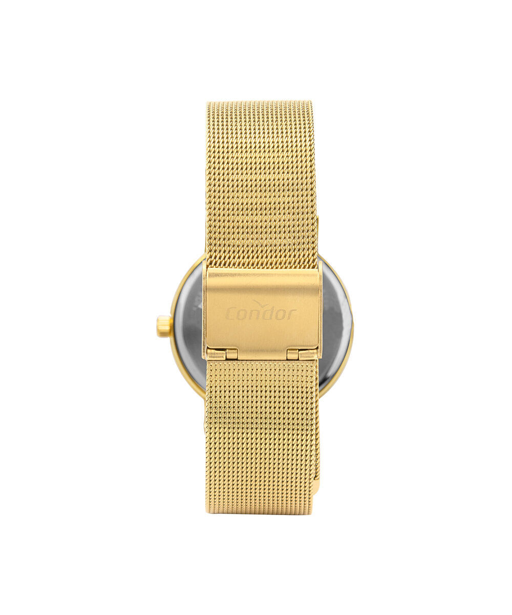 kit relógio feminino condor analógico co2035oaw k4x dourado