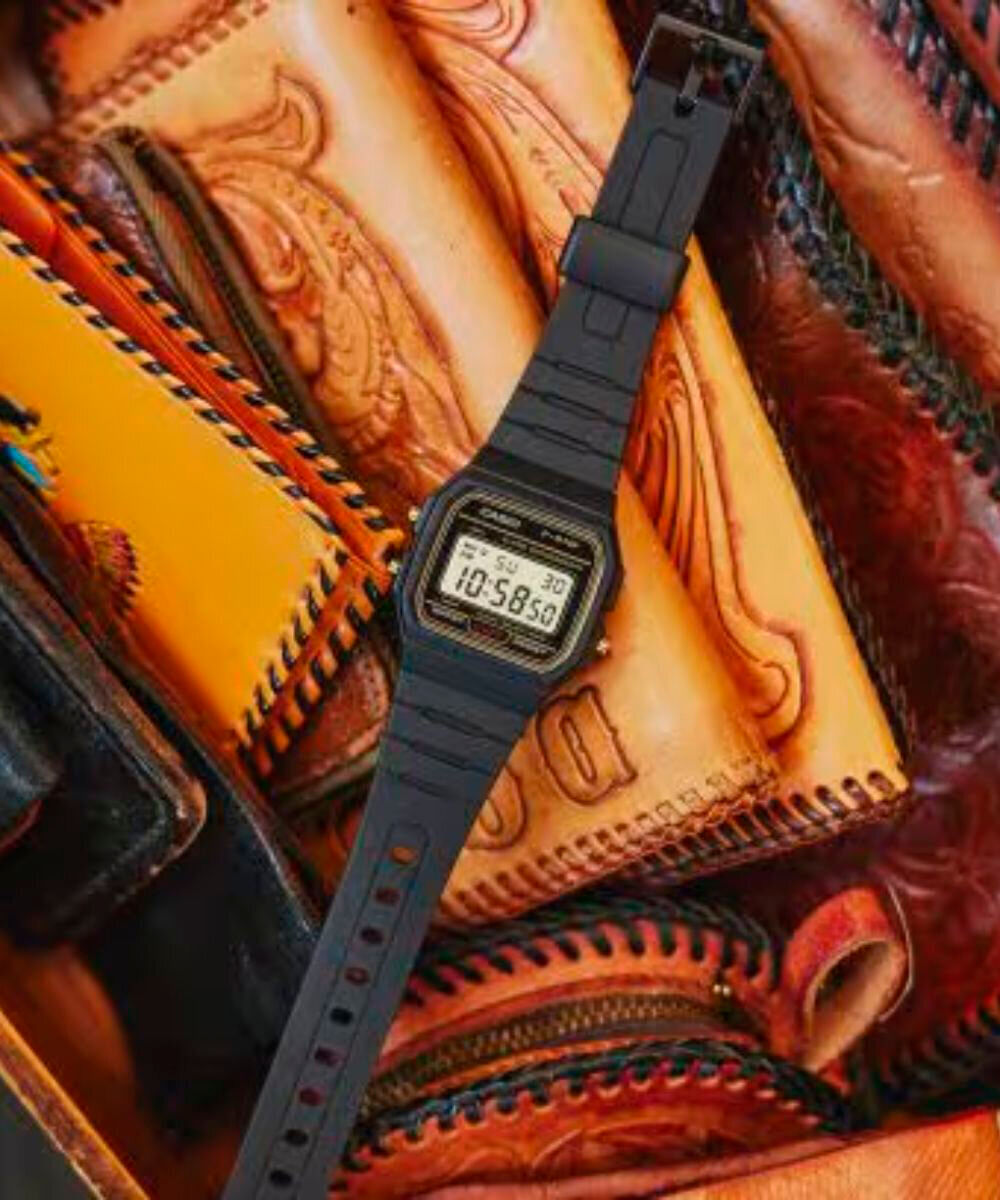 relógio masculino casio digital f 91wg 9qdf sc preto