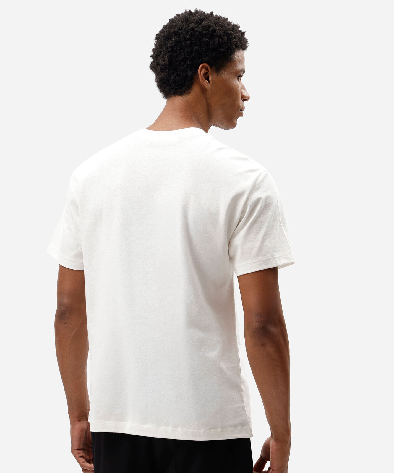 camiseta masculina de algodão manga curta snoopy off white