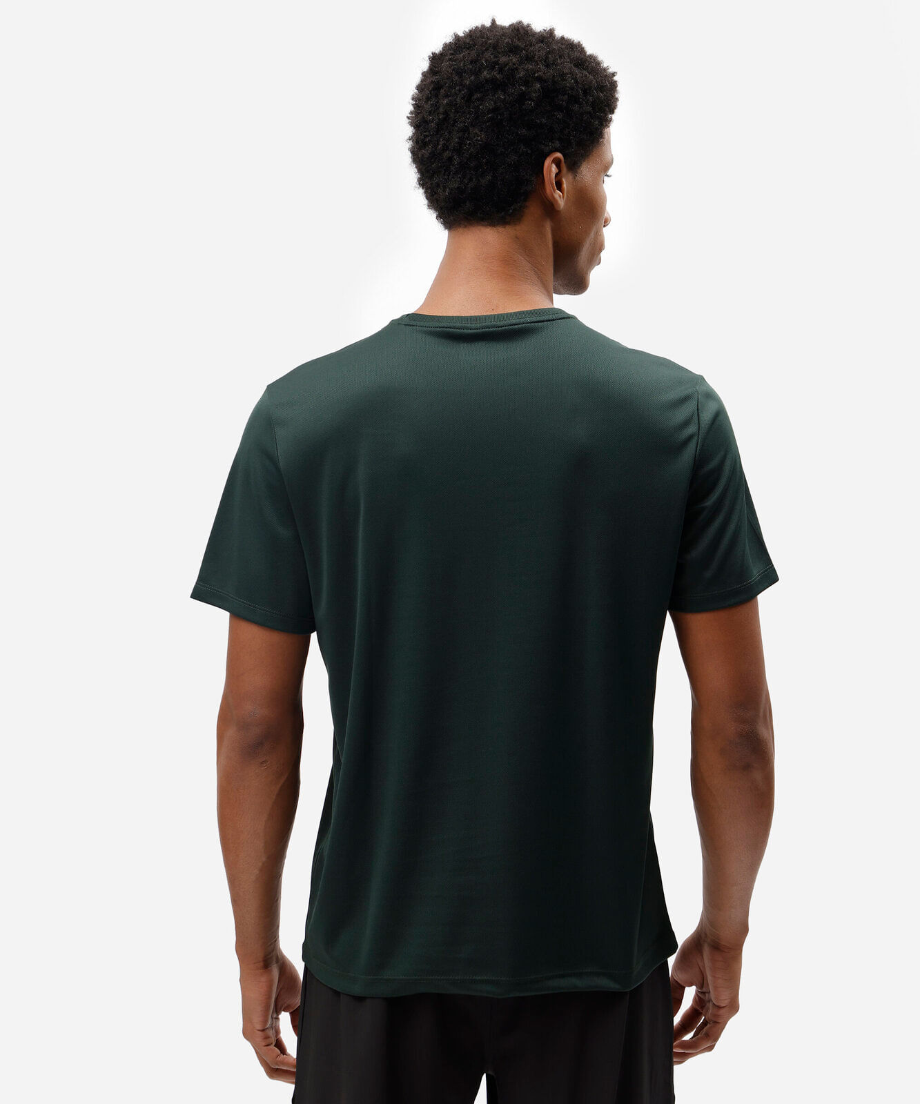camiseta esportiva masculina manga curta estampada verde