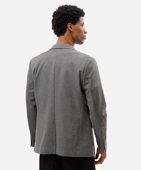 blazer de alfaiataria masculino cinza