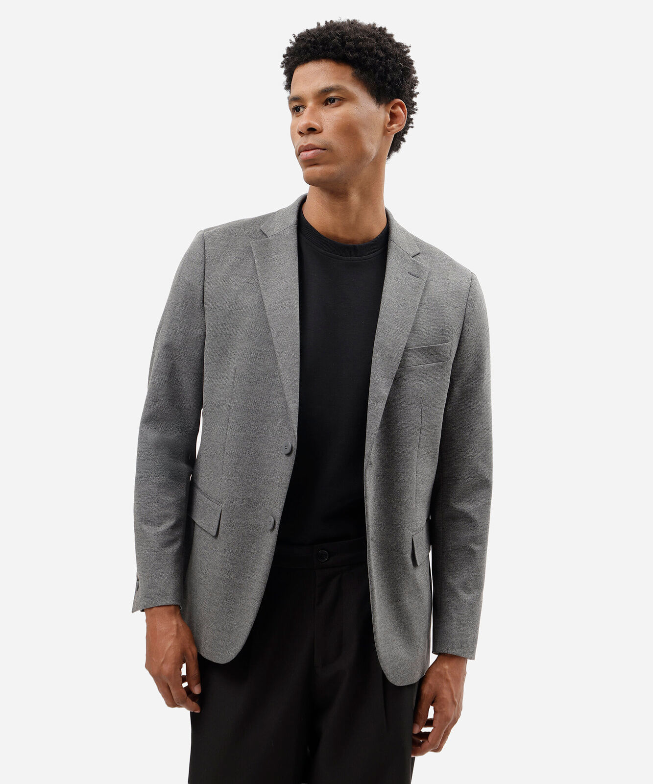 blazer de alfaiataria masculino cinza