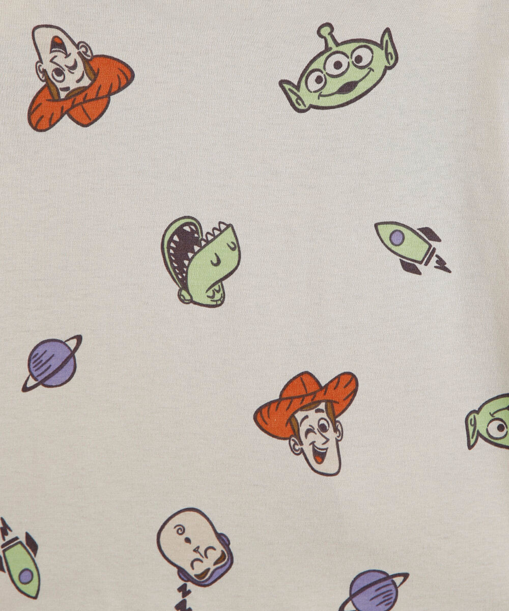 pijama longo infantil de algodão toy story bege