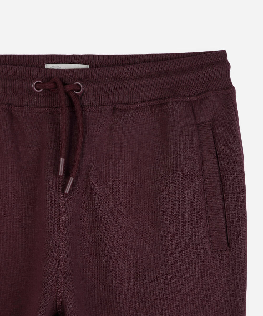 calça jogger infantil de moletom vinho