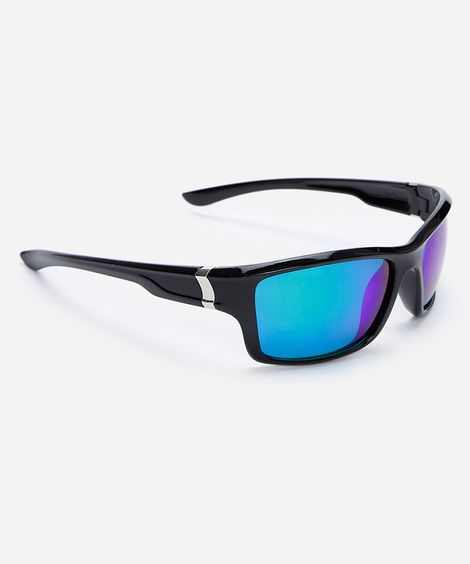 óculos de sol esportivo masculino de acetato preto