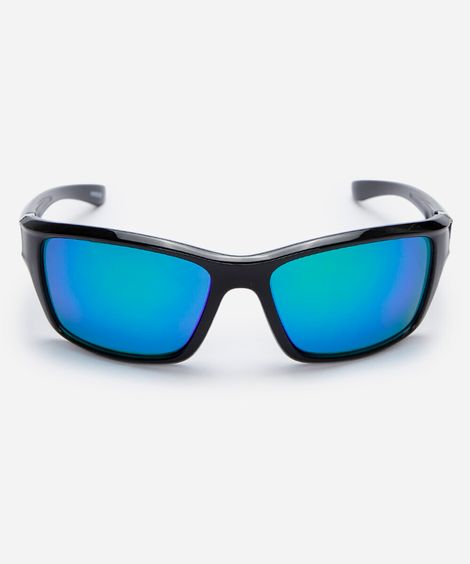 óculos de sol esportivo masculino de acetato preto