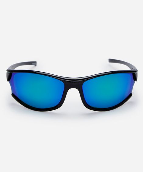 óculos de sol esportivo masculino de acetato preto