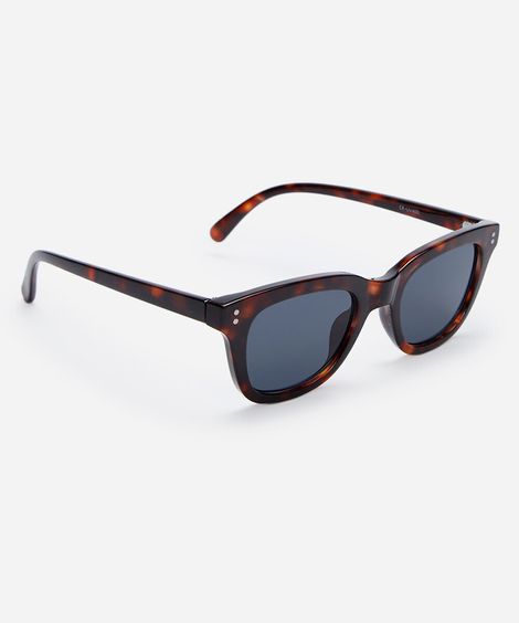 óculos de sol feminino gatinho de acetato tartaruga marrom