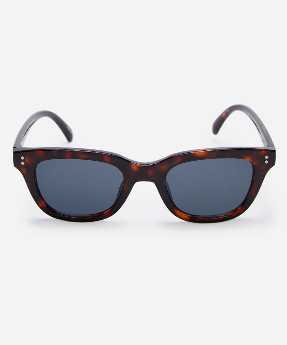 óculos de sol feminino gatinho de acetato tartaruga marrom