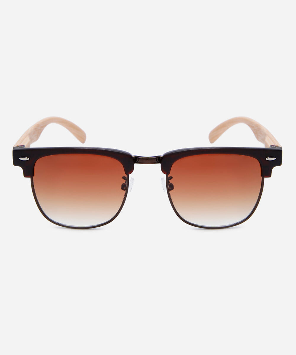 óculos de sol masculino quadrado de acetato triton marrom
