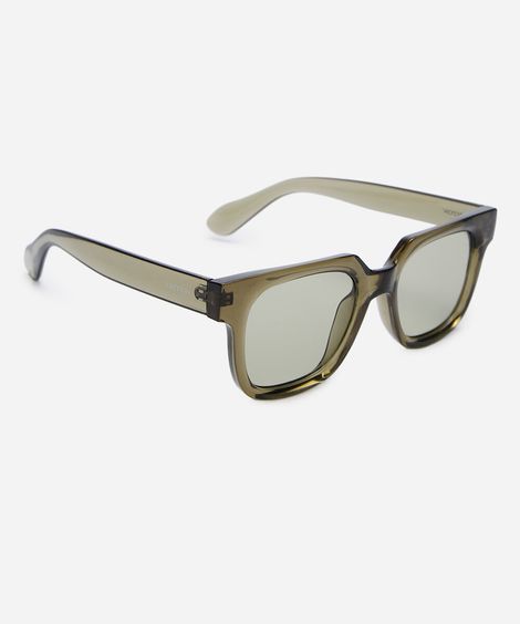 óculos de sol feminino quadrado de acetato triton verde