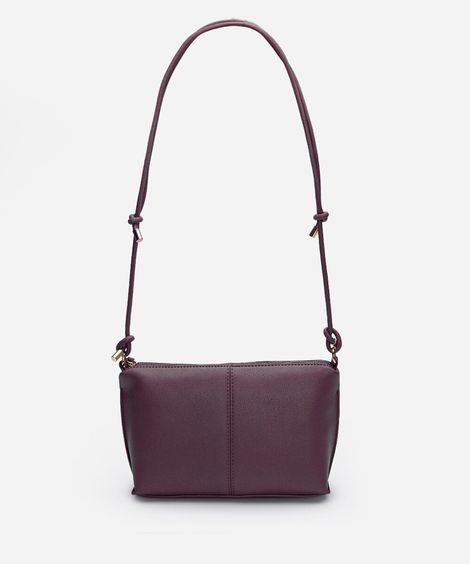 bolsa crossbody alça dupla vinho