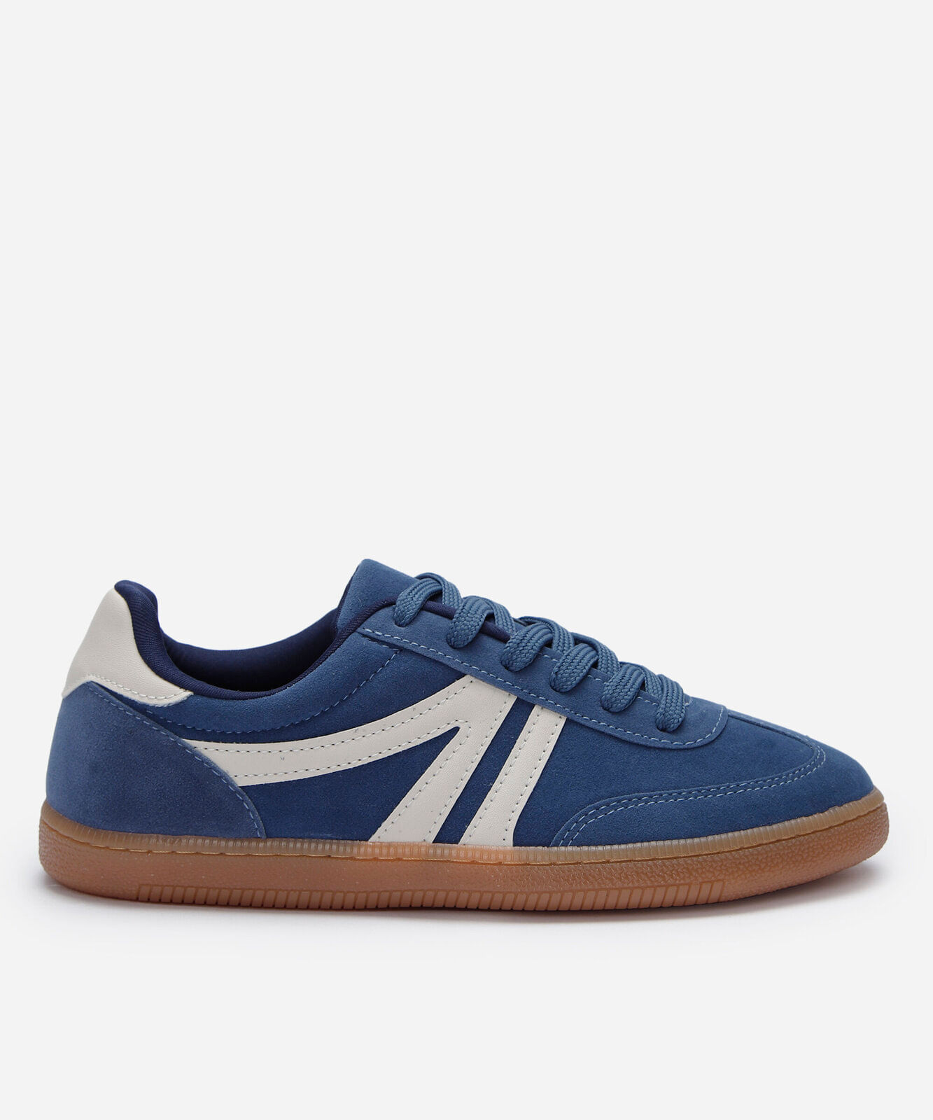 tênis bossa casual com recortes azul