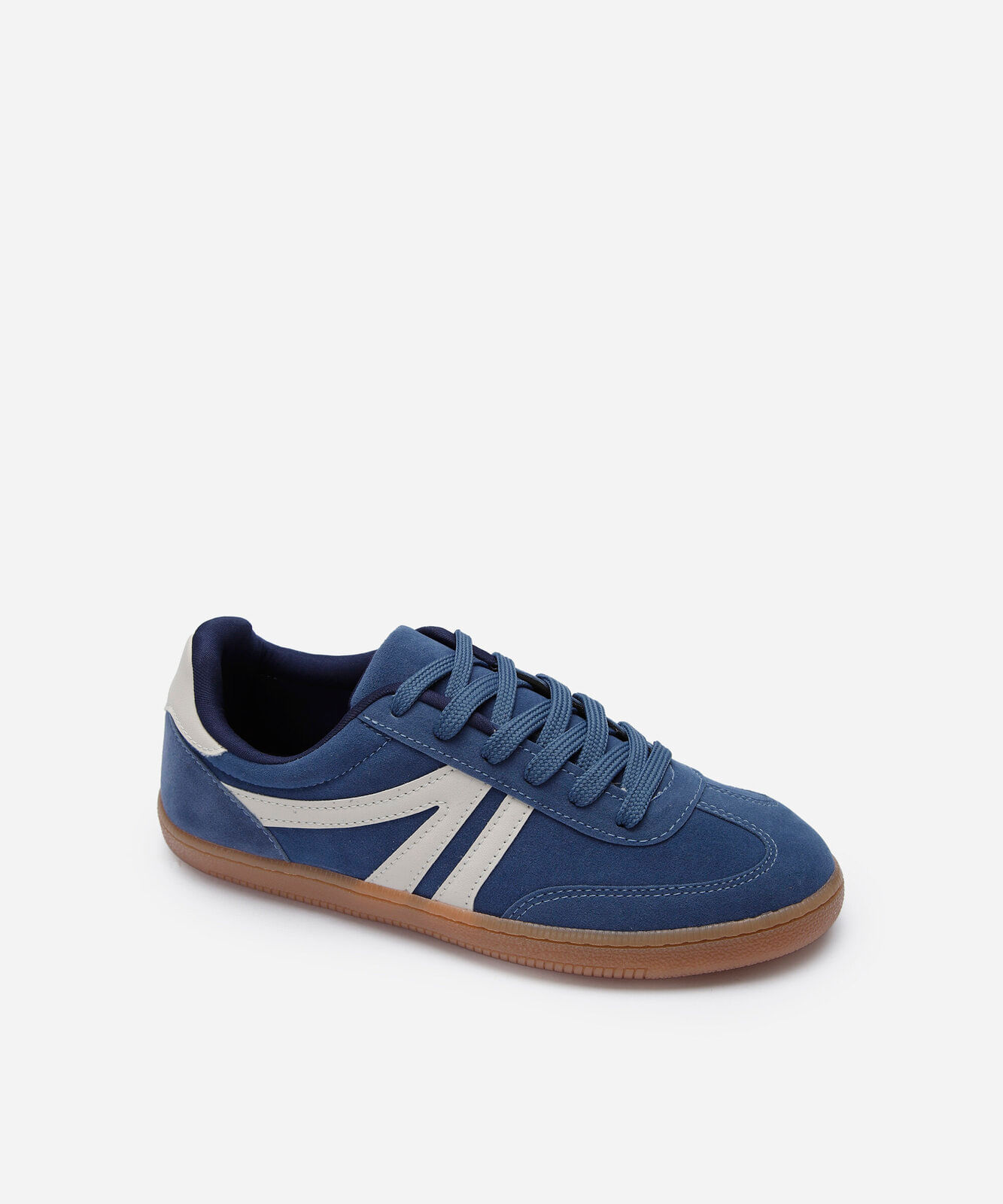 tênis bossa casual com recortes azul