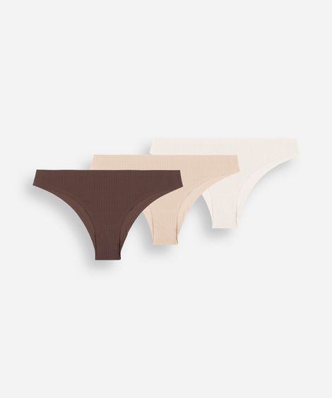kit de 3 calcinhas feminina biquíni esportivo colorido
