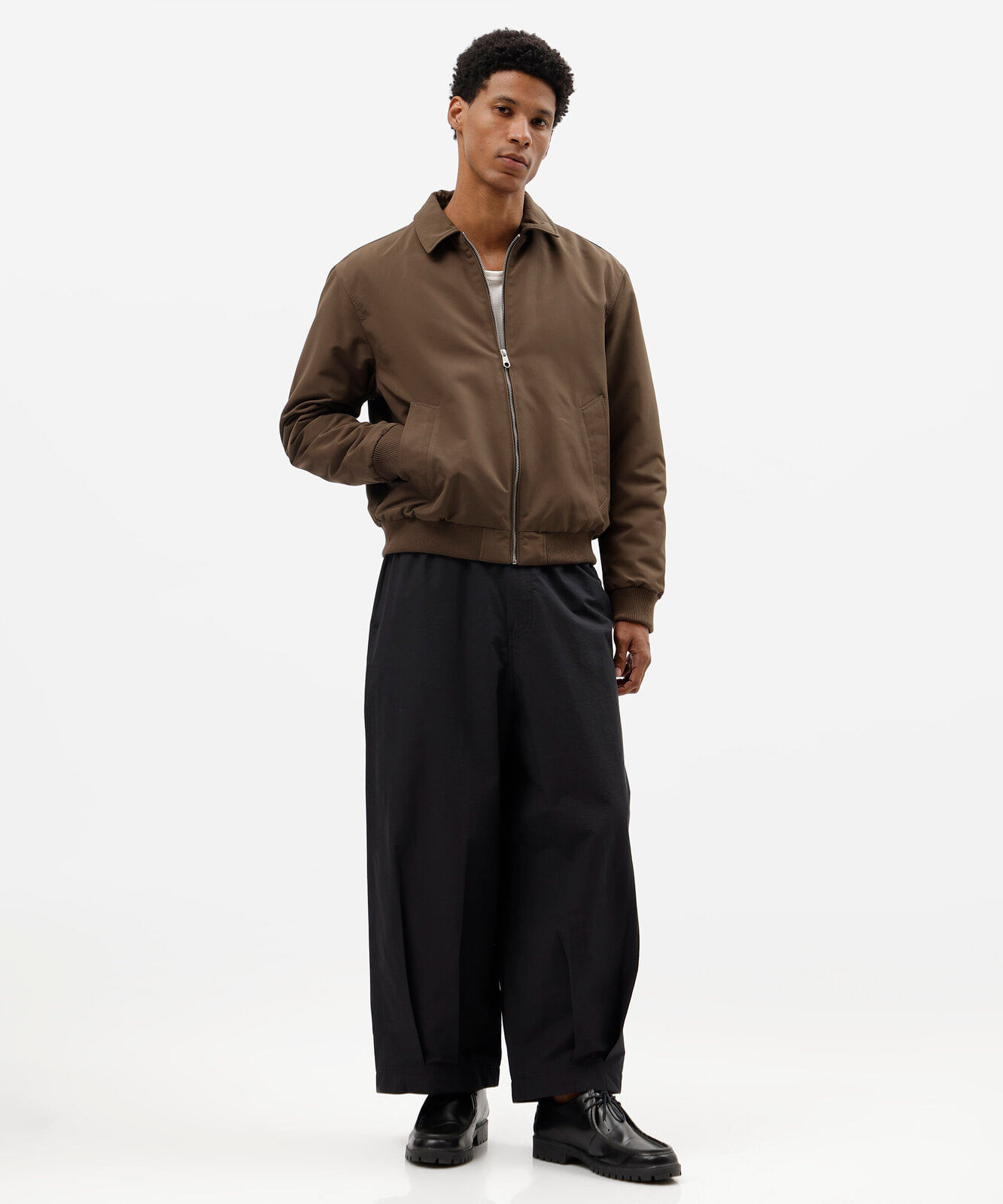 jaqueta bomber masculina marrom