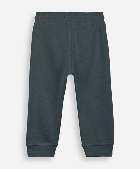 calça de moletom infantil com cordão azul