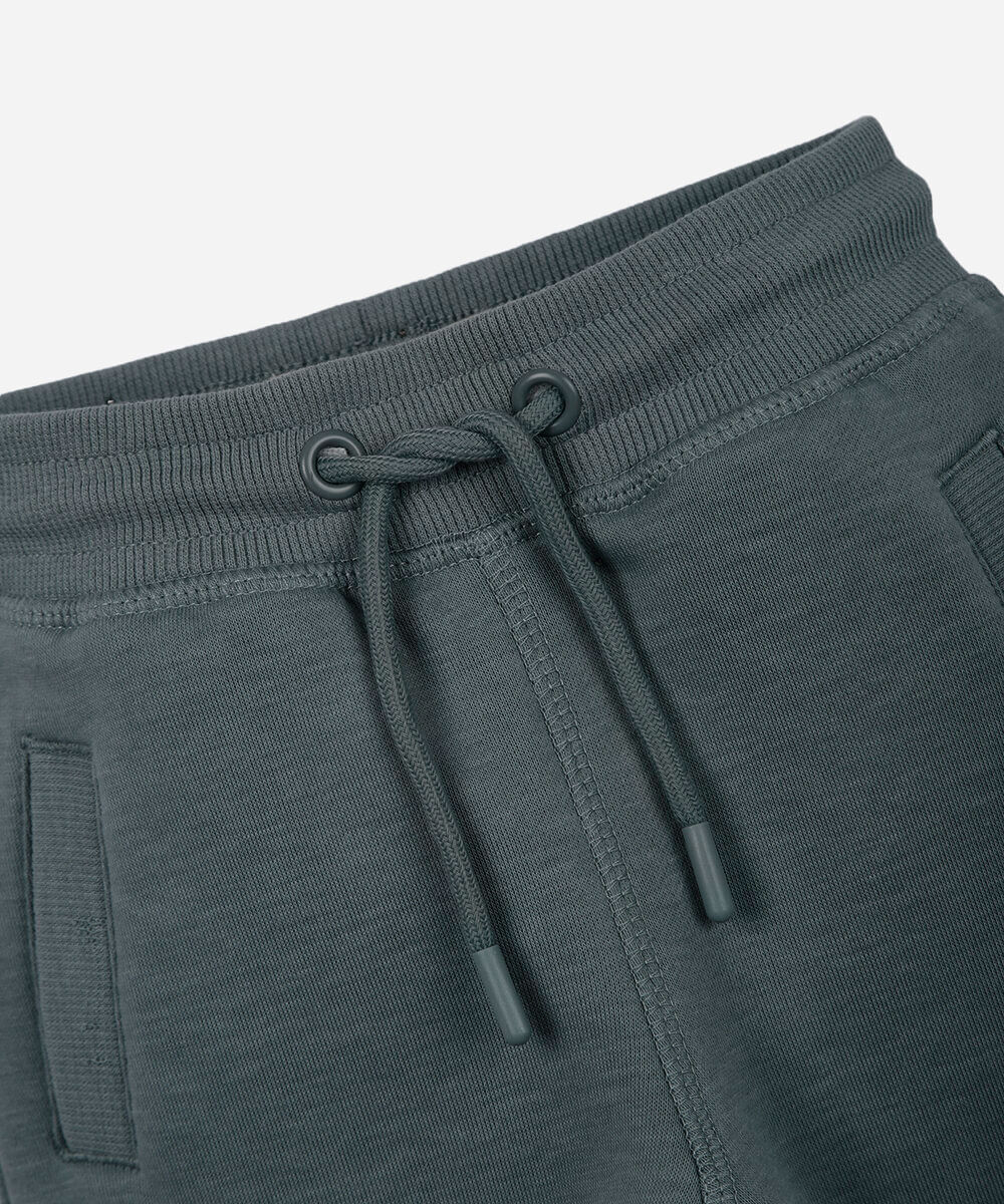 calça de moletom infantil com cordão azul