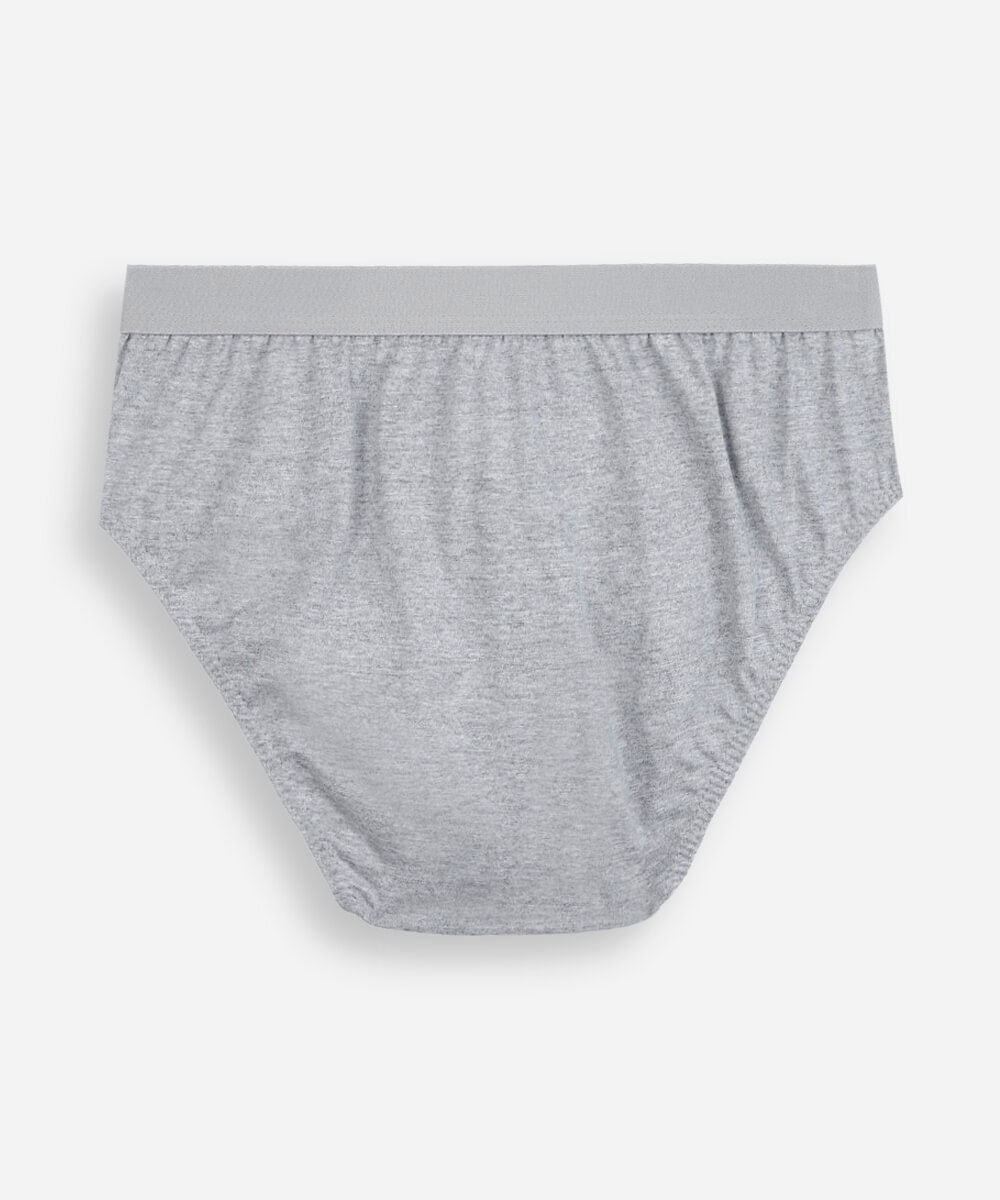 cueca slip masculina de algodão cinza