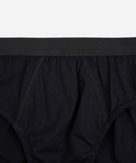 cueca slip masculina de algodão preta