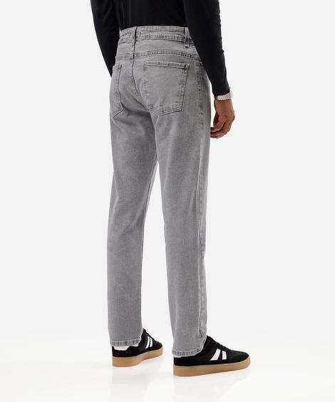 calça slim masculina jeans cinza