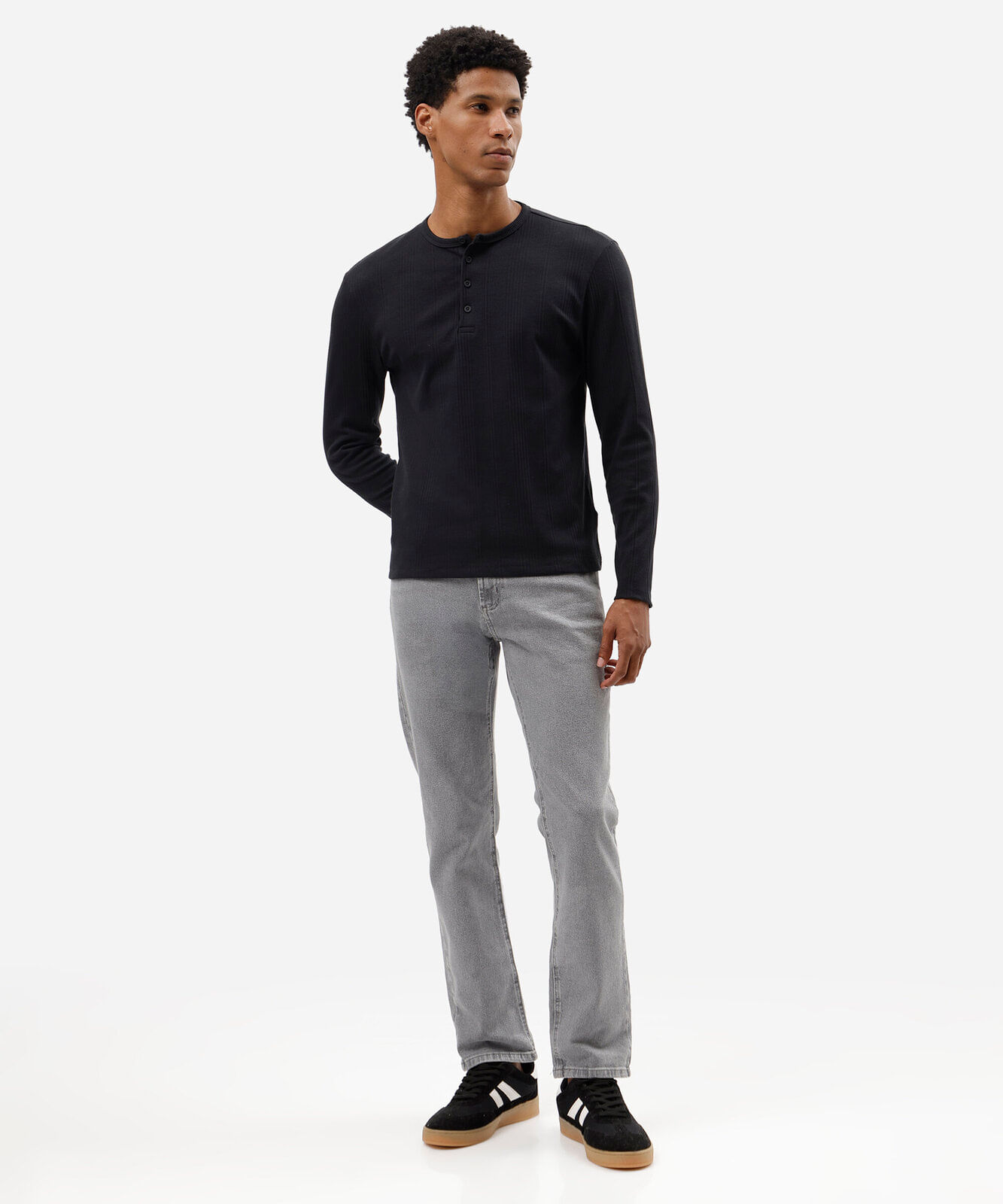 calça slim masculina jeans cinza