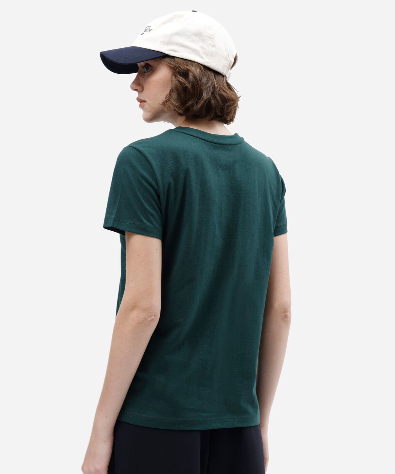 camiseta feminina de algodão manga curta brasil verde