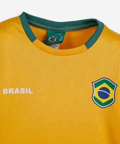 conjunto curto infantil brasil colorido