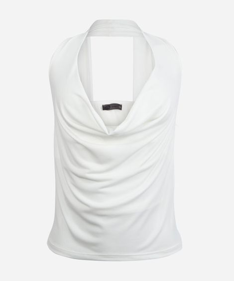 blusa frente única juvenil degagê off white