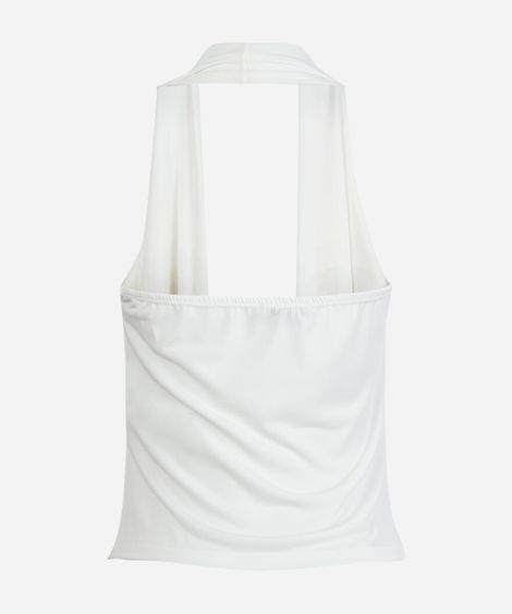 blusa frente única juvenil degagê off white