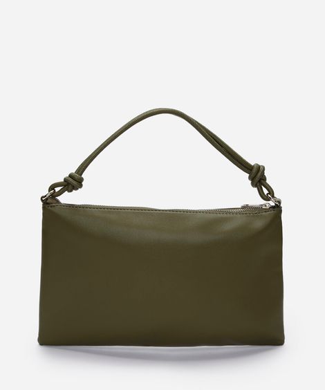 bolsa baguete alça com nós verde