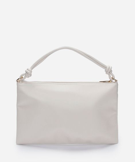 bolsa baguete alça com nós off white