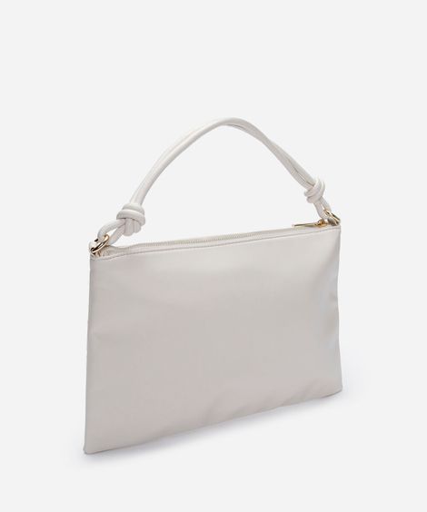 bolsa baguete alça com nós off white