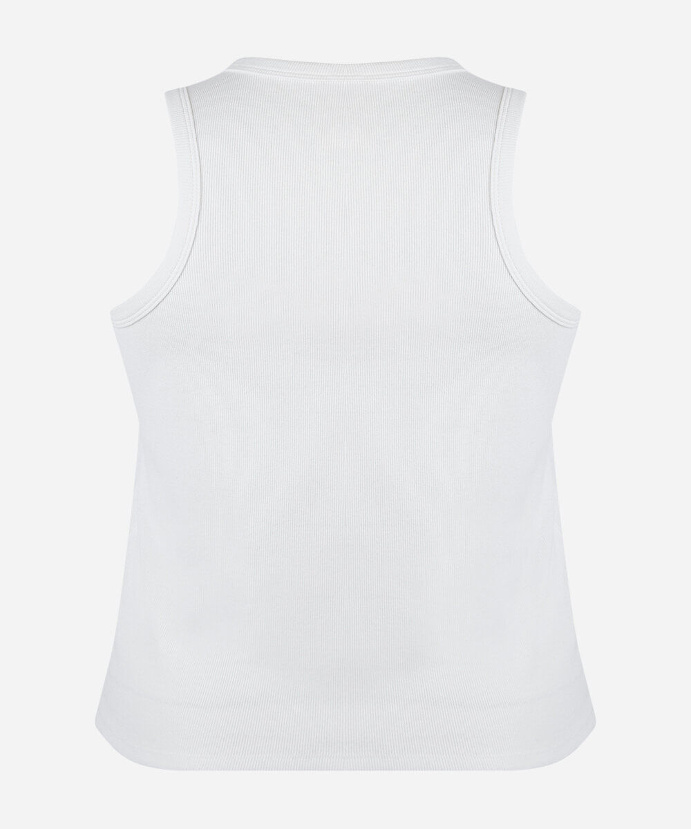 regata feminina de algodão com bordado brasil plus size off white